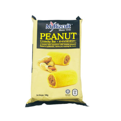 My Bizcuit Peanut Crunchy Bar 100g - Shams Shopping Centre My Bizcuit