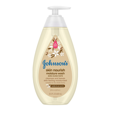 Johnson's Skin Nourish Moisture Vanilla & Oat Body Wash 600ml - Shams Shopping Centre Johnsons