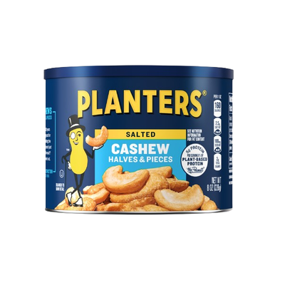 Planters Salted Cashews Halves & Pieces 8oz (226g) - Shams Shopping Centre Planters
