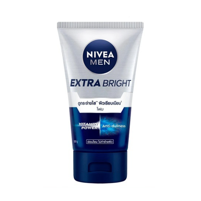 Nivea Men Extra Bright Facial Foam 100g - Shams Shopping Centre Nivea