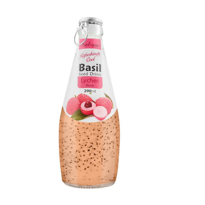 Italiano Basil Seed Drink Lychee 290ml - Shams Shopping Centre Italiano