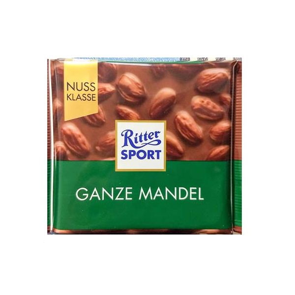 Ritter Sport Ganze Mandel Chocolate 100g