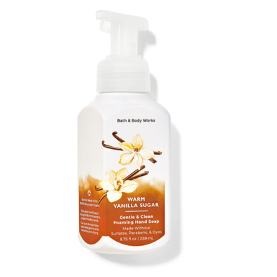 BBW Warm Vanilla Sugar Gentle Foaming Hand Soap 259ml - Shams Shopping Centre Bath & Body Works