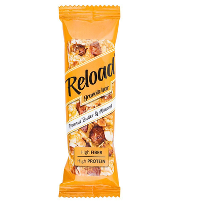 Reload Peanut Butter & Almond Granola Bar 40g - Shams Shopping Centre Reload