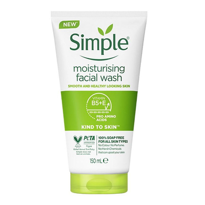 Simple Foaming Moisturising Facial Wash 150ml - Shams Shopping Centre Simple