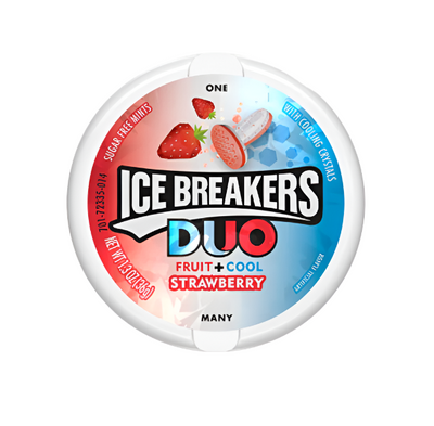 Ice Breakers Duo Fruit+Cool Strawberry Mints 42g - Shams Shopping Centre Ice Breaker