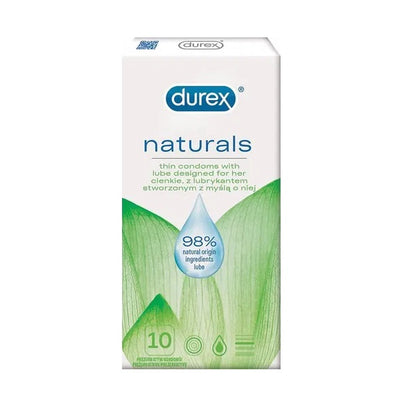 Durex Naturals Aloe Condoms 10pcs - Shams Shopping Centre Durex