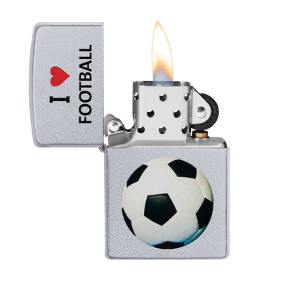 Zippo 205 412305 I Heart Football Desi - Shams Shopping Centre Zippo