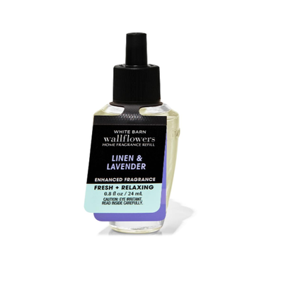 BBW WallFlower Linen & Lavender Refill 24ml - Shams Shopping Centre Bath & Body Works