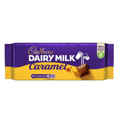 Cadbury Dairy Milk Caramel 180g - Shams Shopping Centre Cadburys