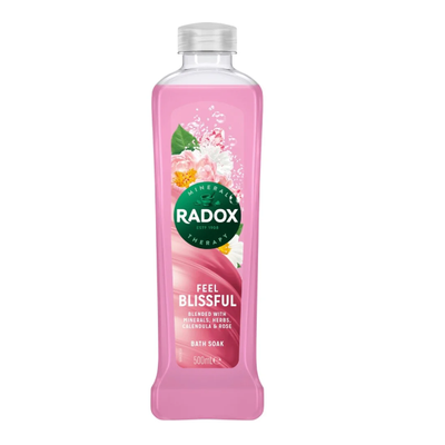 Radox Feel Blissful Calendula & Rose Bath Soak 500ml - Shams Shopping Centre Radox