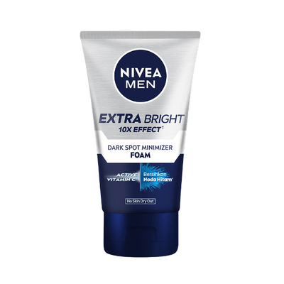 Nivea Men Extra Bright Dark Spot Minimizer Facial Foam 100ml - Shams Shopping Centre Nivea