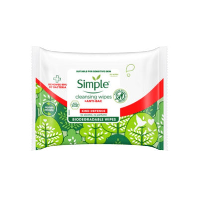 Simple Antibacterial Cleansing Wipes 20pcs - Shams Shopping Centre Simple