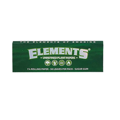 Elements Green Unrefined Plant 1-1/4 Papers 50p - Shams Shopping Centre Elements