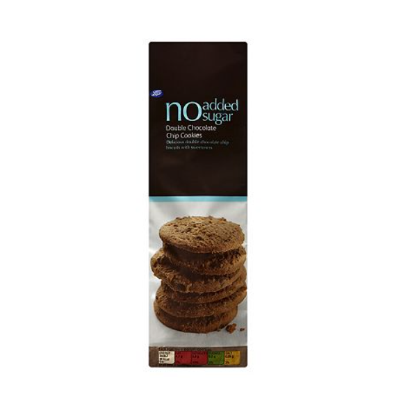 Boots Diabetic Sugar Free Double Chocolate Chip Cookies 150g Shams