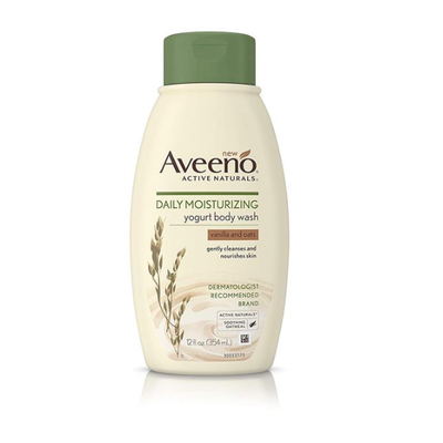 Aveeno Body Wash Yogurt Daily Moisturising Vanilla & Oat Scent 300Ml - Shams Shopping Centre Aveeno