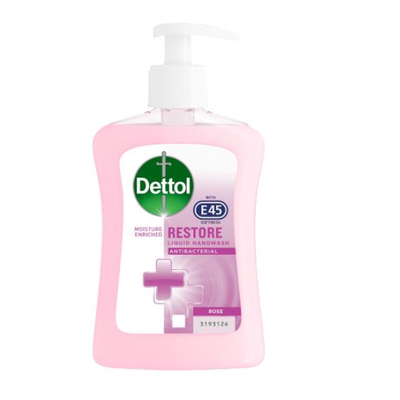 Dettol E45 Rose & Shea Butter Hand Wash 250ml - Shams Shopping Centre Dettol