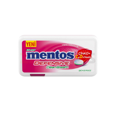 Mentos Defensive Clean Breath Cherry 21g - Shams Shopping Centre Mentos