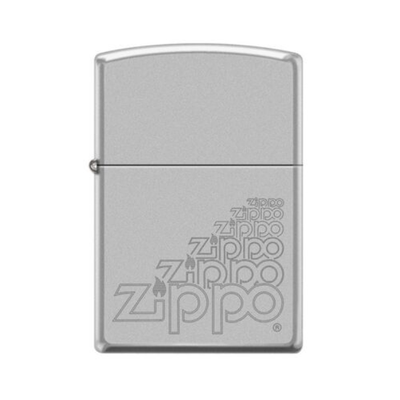 Zippo 205 184041 Reg Satin Chrome Zip - Shams Shopping Centre Zippo