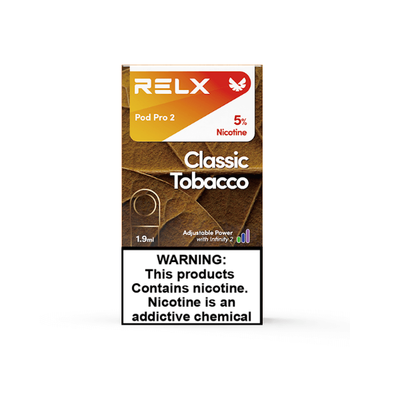Relx Pod Pro 2 Classic Tobacco 5% - Shams Shopping Centre Relx