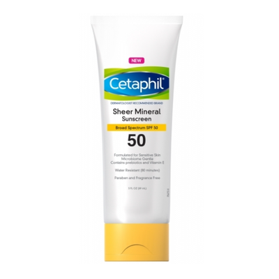 Cetaphil SPF-50 Sheer Mineral Sunscreen 89ml - Shams Shopping Centre Cetaphil