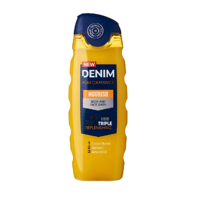 Denim Performance Nourish Body & Face Wash 250ml - Shams Shopping Centre Denim