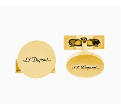 ST Dupont Cufflinks Golden Iconic 005835 - Shams Shopping Centre ST Dupont