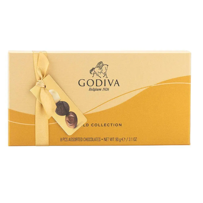 Godiva Gold Collection 8p Assorted Chocolate Box 90g - Shams Shopping Centre Godiva