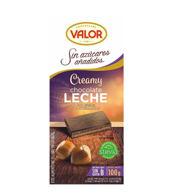 Valor No Added Sugar Creamy Milk Chocolate 100g - Shams Shopping Centre Valor