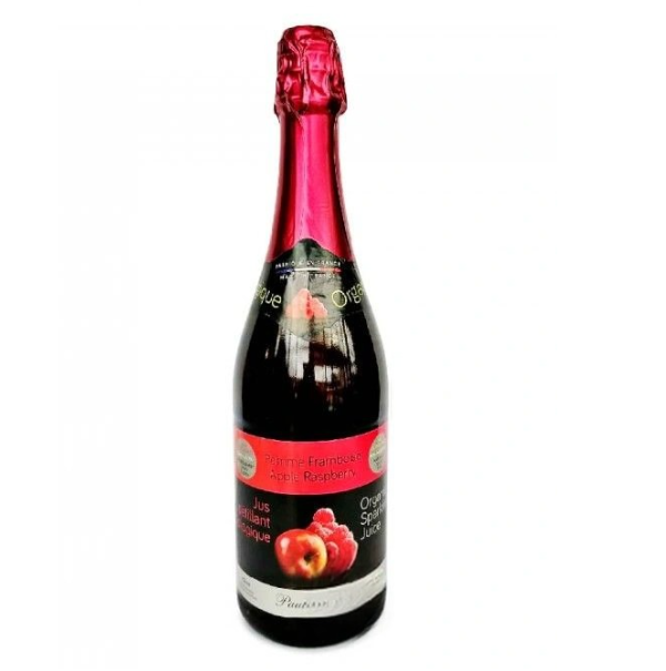 Biologique Organic Apple Raspberry Sparkling Juice 750ml Shams