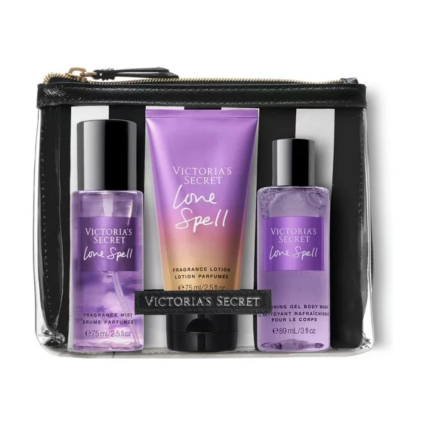 3 PCS SET VICTORIA'S SECRET LOVE SPELL FRAGRANCE MIST & LOTION