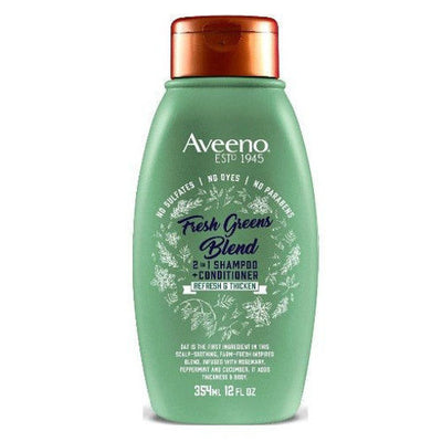 Aveeno Fresh Greens Blend 2in1 Shampoo + Conditioner 354ml - Shams Shopping Centre Aveeno