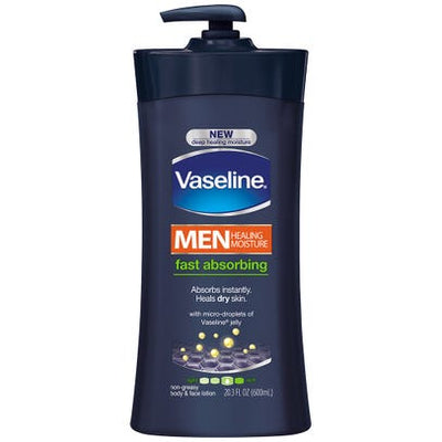 Vaseline Men Fast Absorbing Body Lotion 600ml - Shams Shopping Centre Vaseline