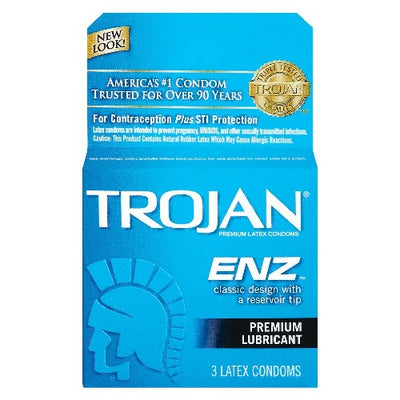 Trojan Enz Premium Lubricant 3 Condoms - Shams Shopping Centre Shams Shopping Centre