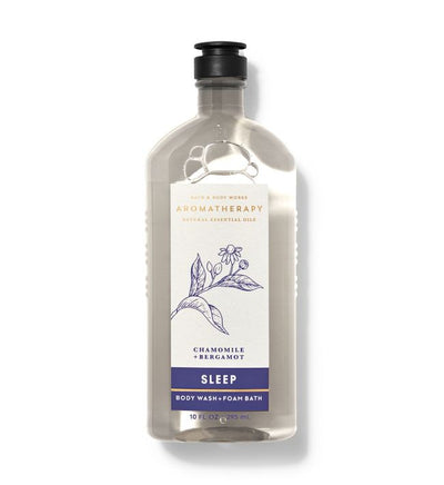 BBW Aromatherapy Sleep Chamomile +Bergamont Body Wash 295ml - Shams Shopping Centre Bath & Body Works