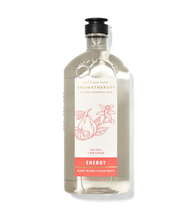 BBW Aromatherapy Guava+Orange Energy Body Wash 295ml - Shams Shopping Centre Bath & Body Works