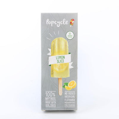 Popcycle Lemon Slice Ice Cream 85grm - Shams Shopping Centre Popcycle