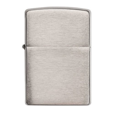 Zippo Lighter Reg Brush Fin Chrome 200 - Shams Shopping Centre Zippo