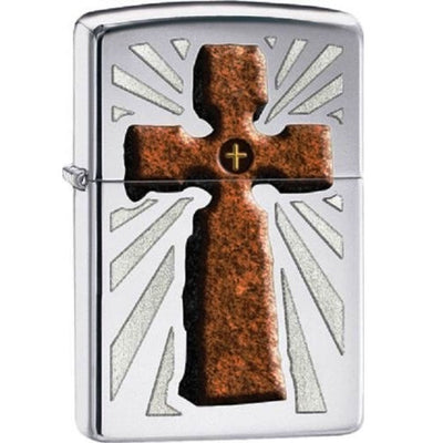 Zippo Lighter Cross High Polish 28801 - Shams Shopping Centre Zippo