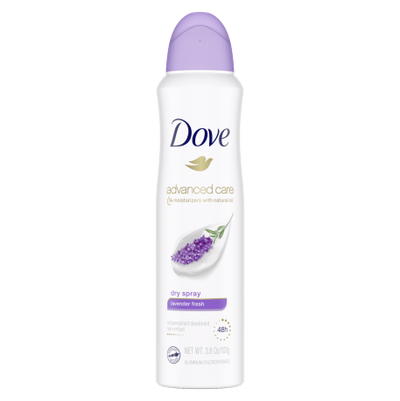 Dove Advanced Care Lavender Fresh Body Spary 107g - Shams Shopping Centre Dove
