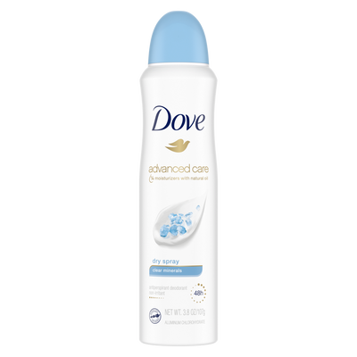 Dove Advanced Care Clear Minerals Body Spary 107g - Shams Shopping Centre Dove