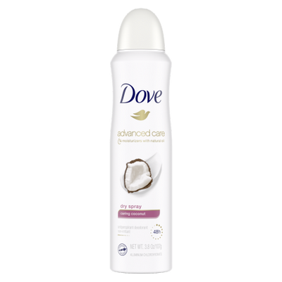 Dove Advanced Care Caring Coconut Body Spary 107g - Shams Shopping Centre Dove