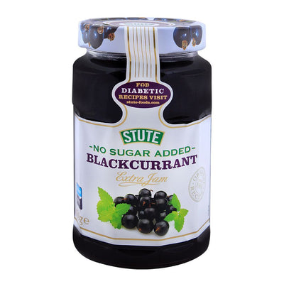 Stute No Sugar Added Black Current Jam 430g - Shams Shopping Centre Stute