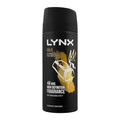LYNX Gold Oud High Defination Body Spray 150ml - Shams Shopping Centre Lynx