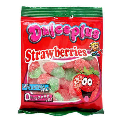Dulceplus Sour Wild Strawberries Jelly 100g - Shams Shopping Centre Dulceplus