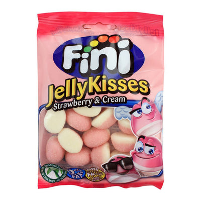 Fini Strawberry & Cream Jelly Kisses 80g - Shams Shopping Centre Fini