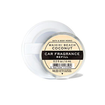 BBW Coconut Car Fragrance Refill 6ml - Shams Shopping Centre Bath & Body Works