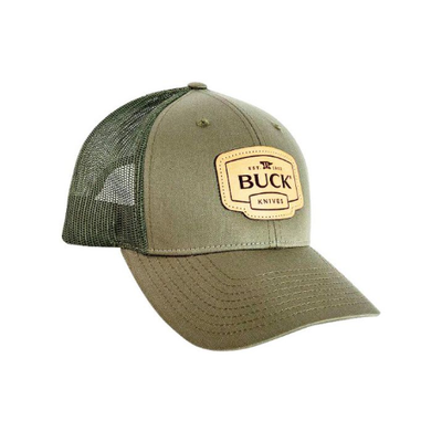 Buck 12410 Leather Patch Trucker Cap - Shams Shopping Centre Buck