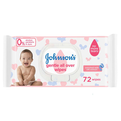 Johnson's Gentle All Over Wipes 72 PCS - Shams Shopping Centre Johnson'S
