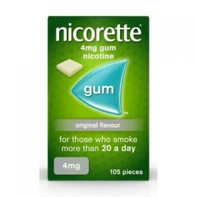 Nicorette 4mg Gum Original Flavour - Shams Shopping Centre Nicorette